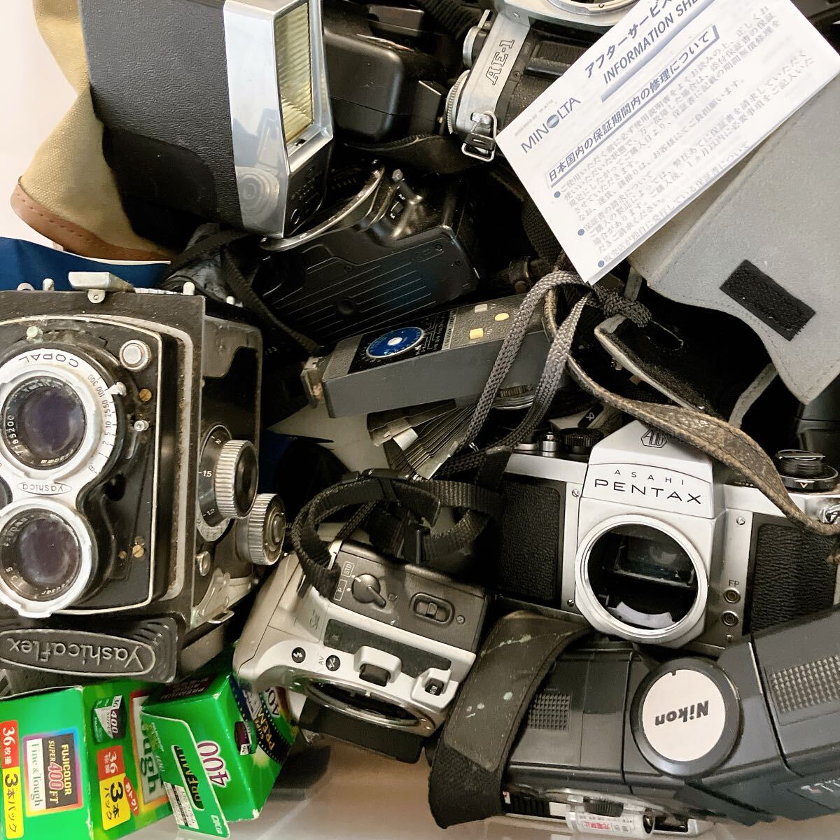 約16kg フィルムカメラ　ボディ　レンズ　カメラパーツ大量　まとめ売り　コンパクトカメラ　在庫処分　ジャンク　Canon AE-1_画像3