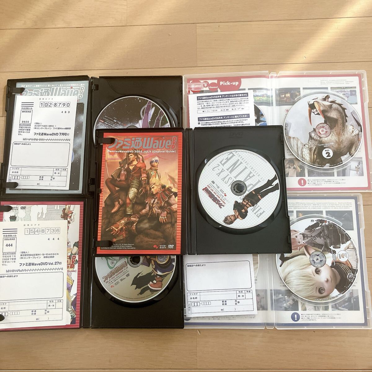 ファミ通WAVE DVD 2002 2006 2010年　ファミ通バラ 付録DVD 20点 ハガキ付　有　まとめて 現状品 _画像3