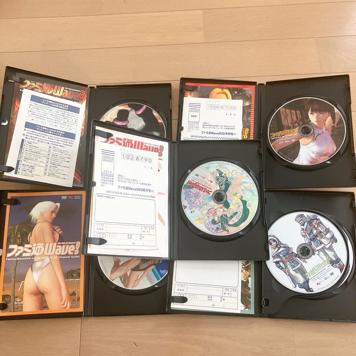 ファミ通WAVE DVD 2002 2006 2010年　ファミ通バラ 付録DVD 20点 ハガキ付　有　まとめて 現状品 _画像9