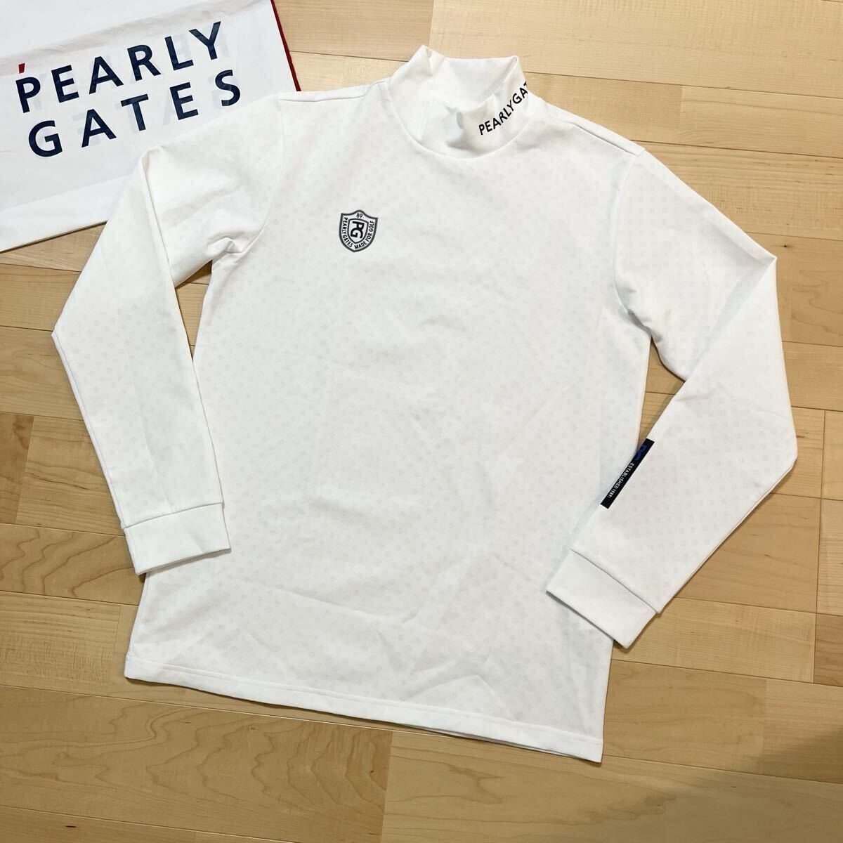 ★極美品 パーリーゲイツ 長袖ハイネック モックネックシャツ メンズ ★送料無料 正規品 XL 大きいサイズ_画像1