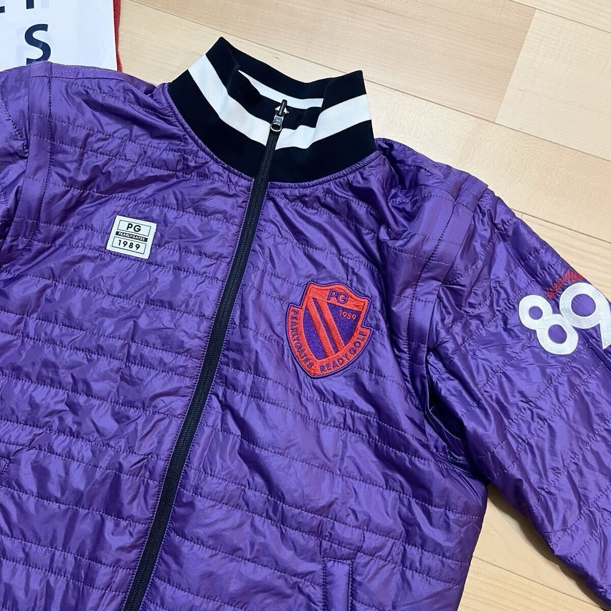 ★美品 パーリーゲイツ 4WAY ワッペン リバーシブルジャケット スニードブルゾン ベスト メンズ ★送料無料 正規品 _画像7