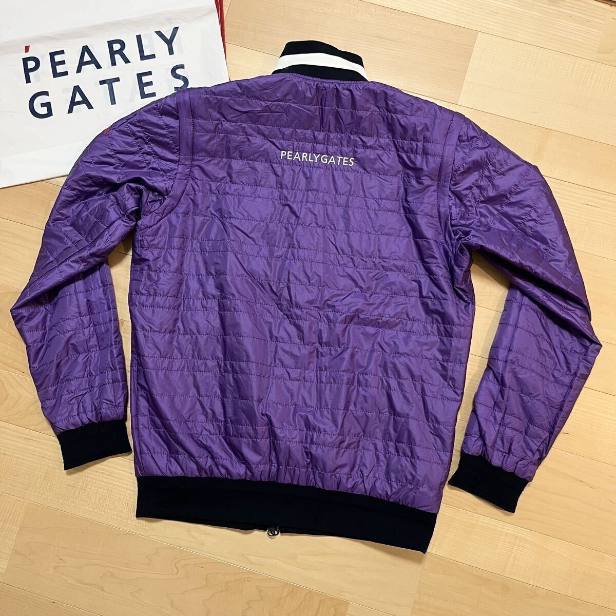 ★美品 パーリーゲイツ 4WAY ワッペン リバーシブルジャケット スニードブルゾン ベスト メンズ ★送料無料 正規品 _画像8