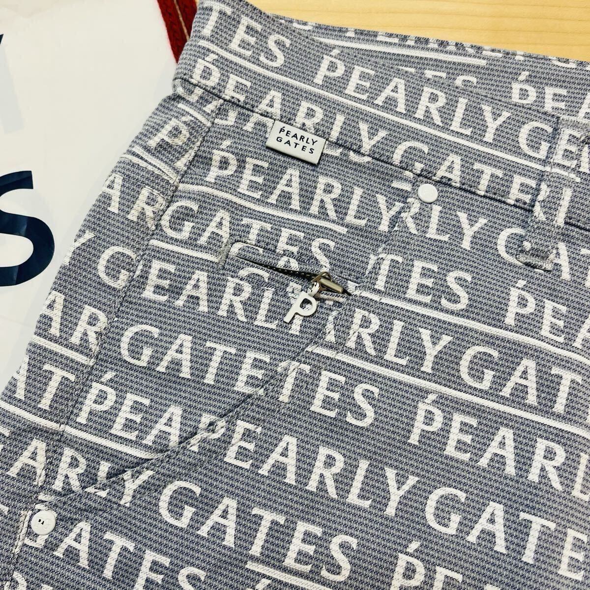 ★極美品 パーリーゲイツ ロゴ総柄 ストレッチパンツ メンズ ★送料無料 正規品_画像4