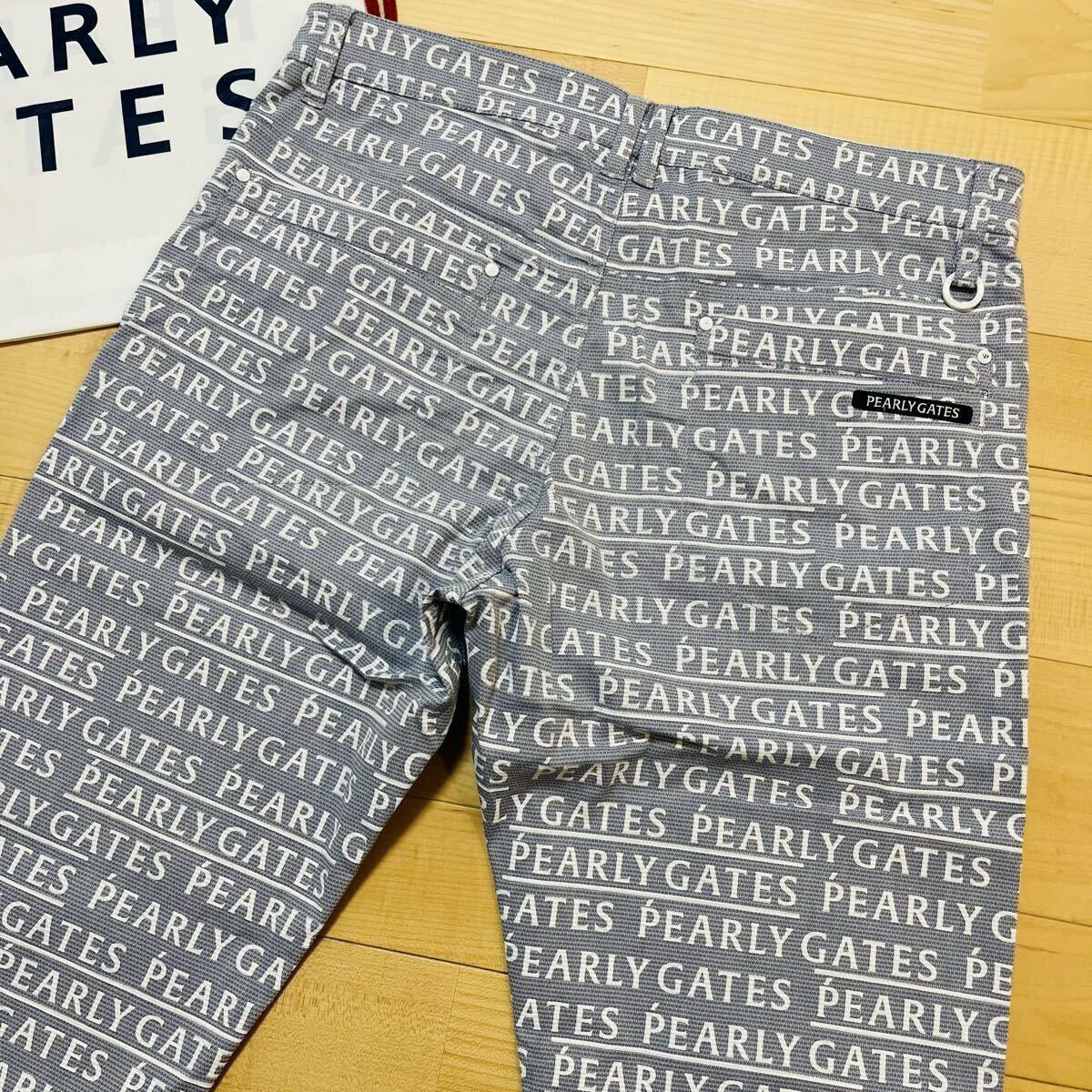 ★極美品 パーリーゲイツ ロゴ総柄 ストレッチパンツ メンズ ★送料無料 正規品_画像6