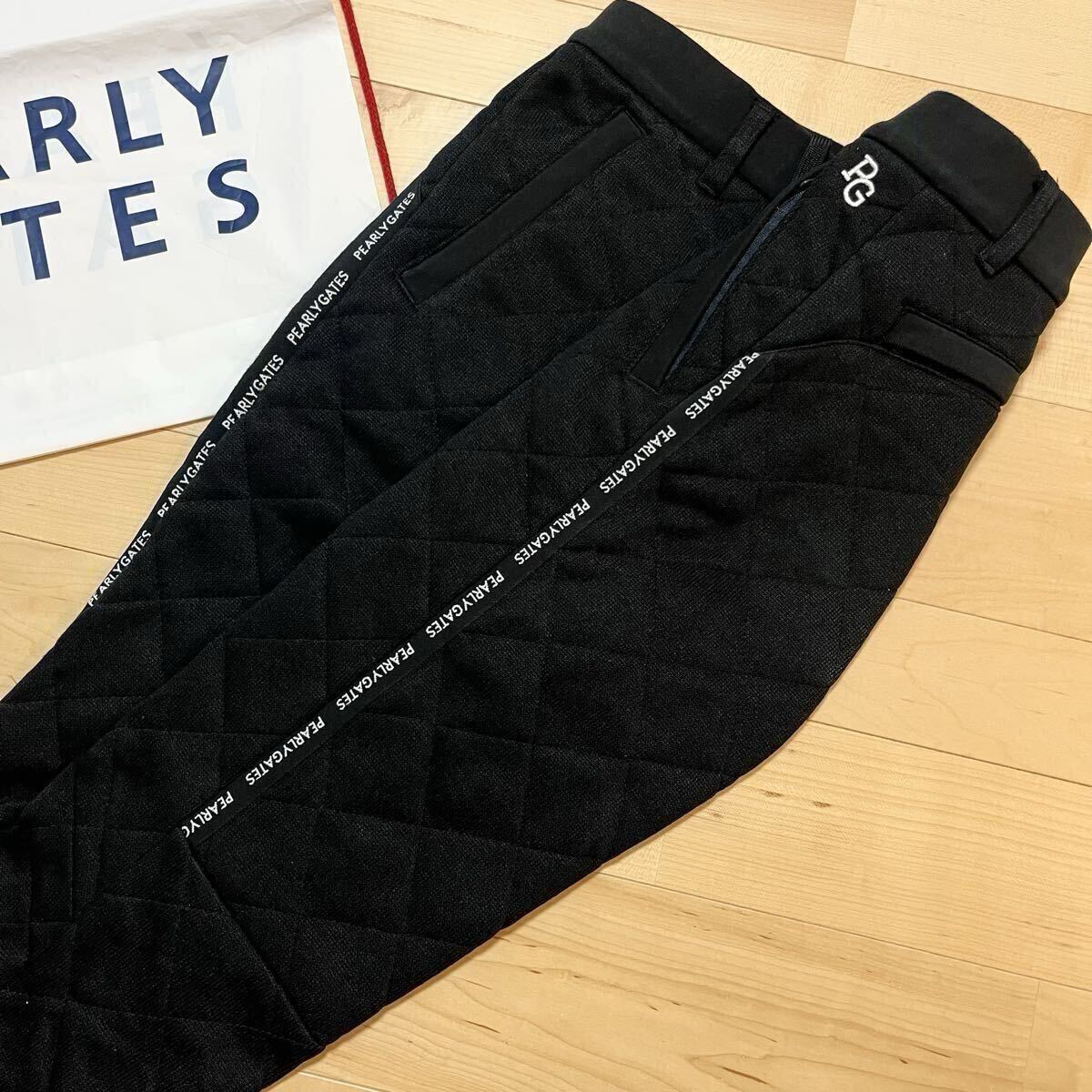 ★美品 パーリーゲイツ 中綿入り キルティングパンツ 防風防寒ジョガーパンツ メンズ ★送料無料 正規品_画像3