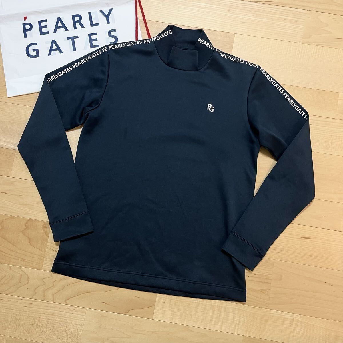 ★パーリーゲイツ 長袖ハイネック モックネックシャツ メンズ ★送料無料 正規品 PEARY GATES_画像1