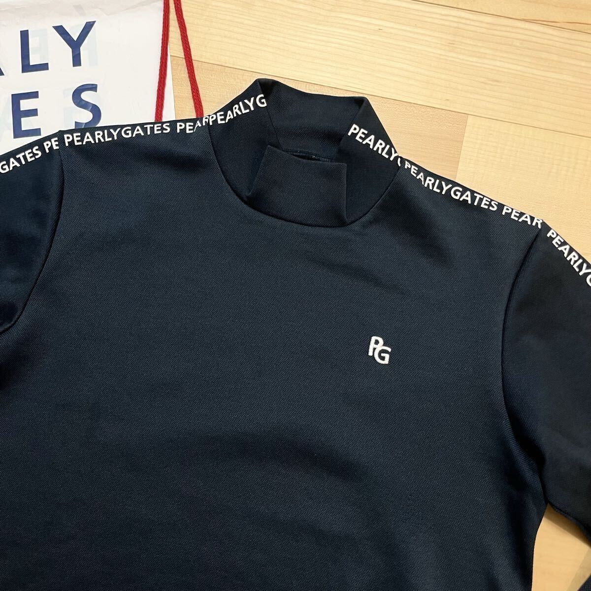 ★パーリーゲイツ 長袖ハイネック モックネックシャツ メンズ ★送料無料 正規品 PEARY GATES_画像2