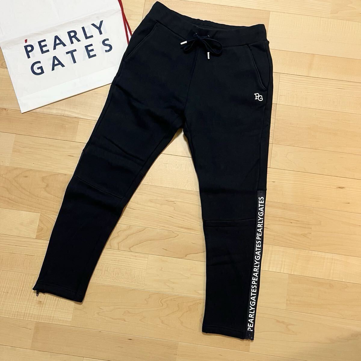 ★美品 パーリーゲイツ 裏微起毛 ストレッチパンツ ジョガー 裾リブパンツ メンズ ★送料無料 正規品 PEARY GATES_画像1