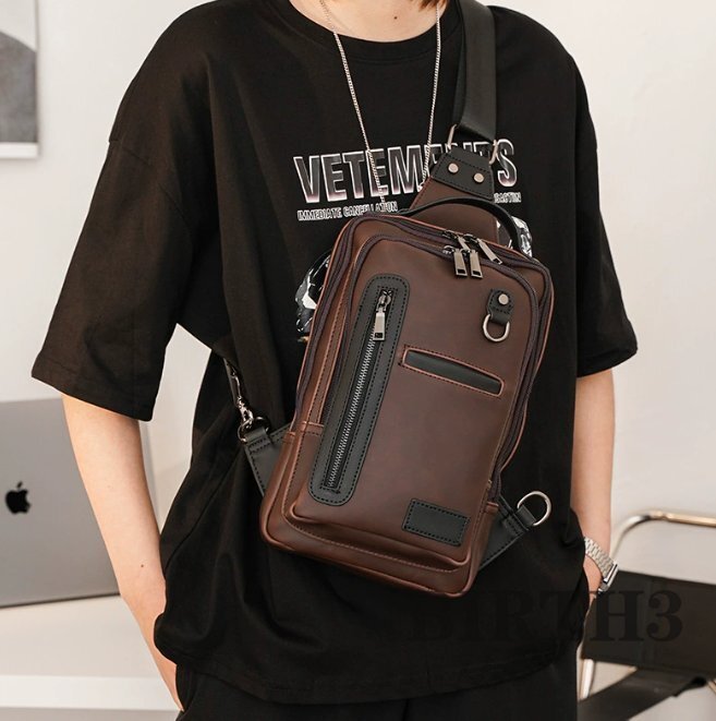 おしゃれな大胸バッグ胸バッグ男性カジュアル斜めバッグ男性バッグ大容量人気_画像8