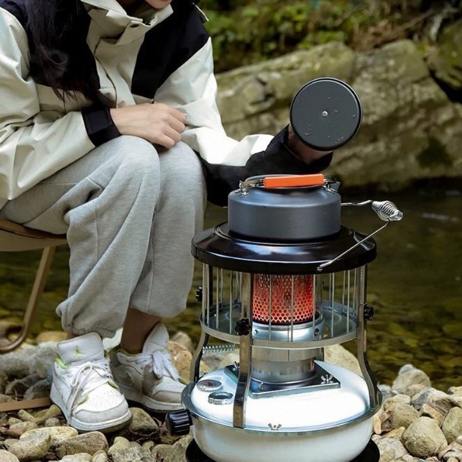 品質保証☆アルパカストーブランプ タンク容量4.5L 360°対流型加熱 省エネ 小型 軽量 収納バッグ付き 屋外多機能 防寒対策_画像5