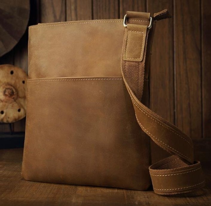 人気推薦★本革ショルダーバッグ メンズ レザー アンティーク 斜め掛け鞄 メッセンジャーバッグハンドバッグ_画像3