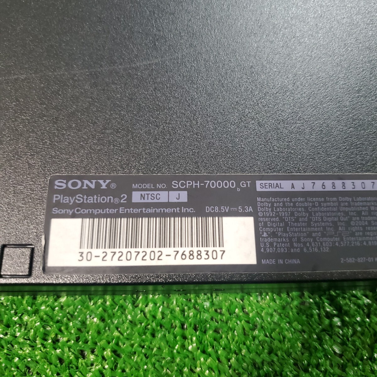 SONY ソニー PS2 本体 SCPH-70000 ブラック 動作確認済み 人気モデル プレステ2 PlayStation2 薄型 オススメ ゲーム機器_画像6