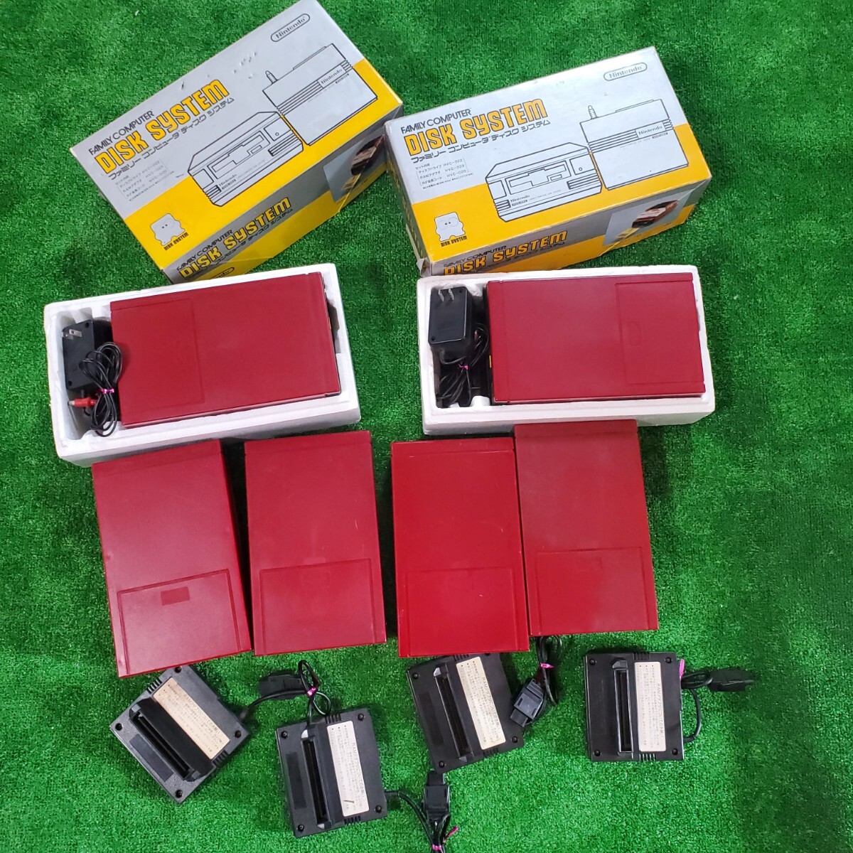 ファミリーコンピュータ ファミコン ディスクシステム 本体 HVC-022 ディスクドライブ RAMアダプタ HVC-023 ACアダプタ HVC-025 まとめ売り_画像1