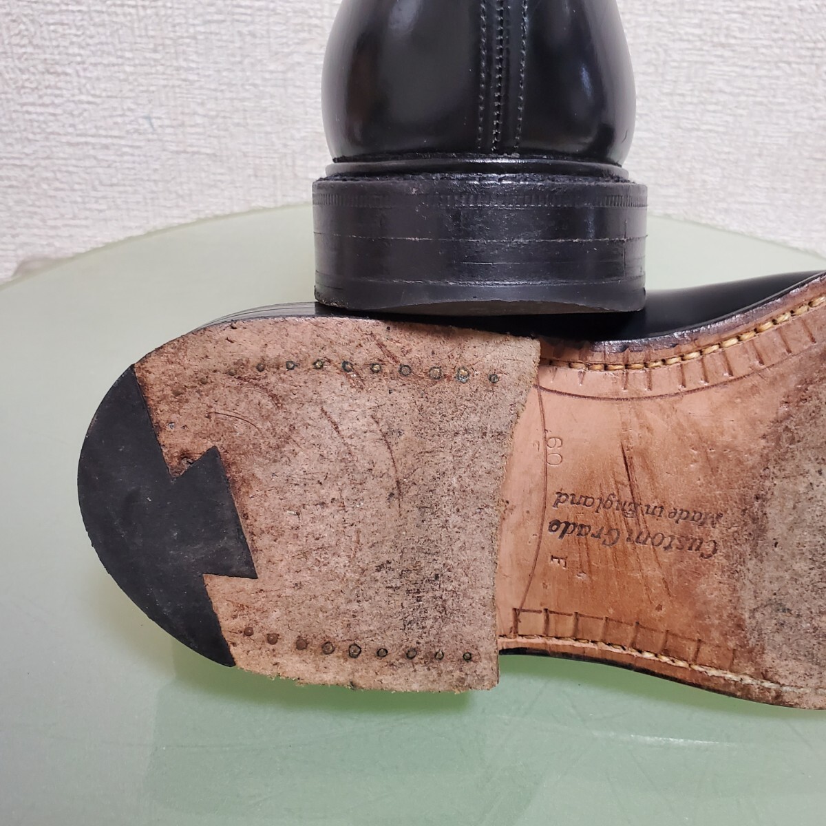 Church's チャーチ Shannon シャノン レザーシューズ ビジネスシューズ 60F 約25㎝ ブラック イングランド製 三大都市_画像7