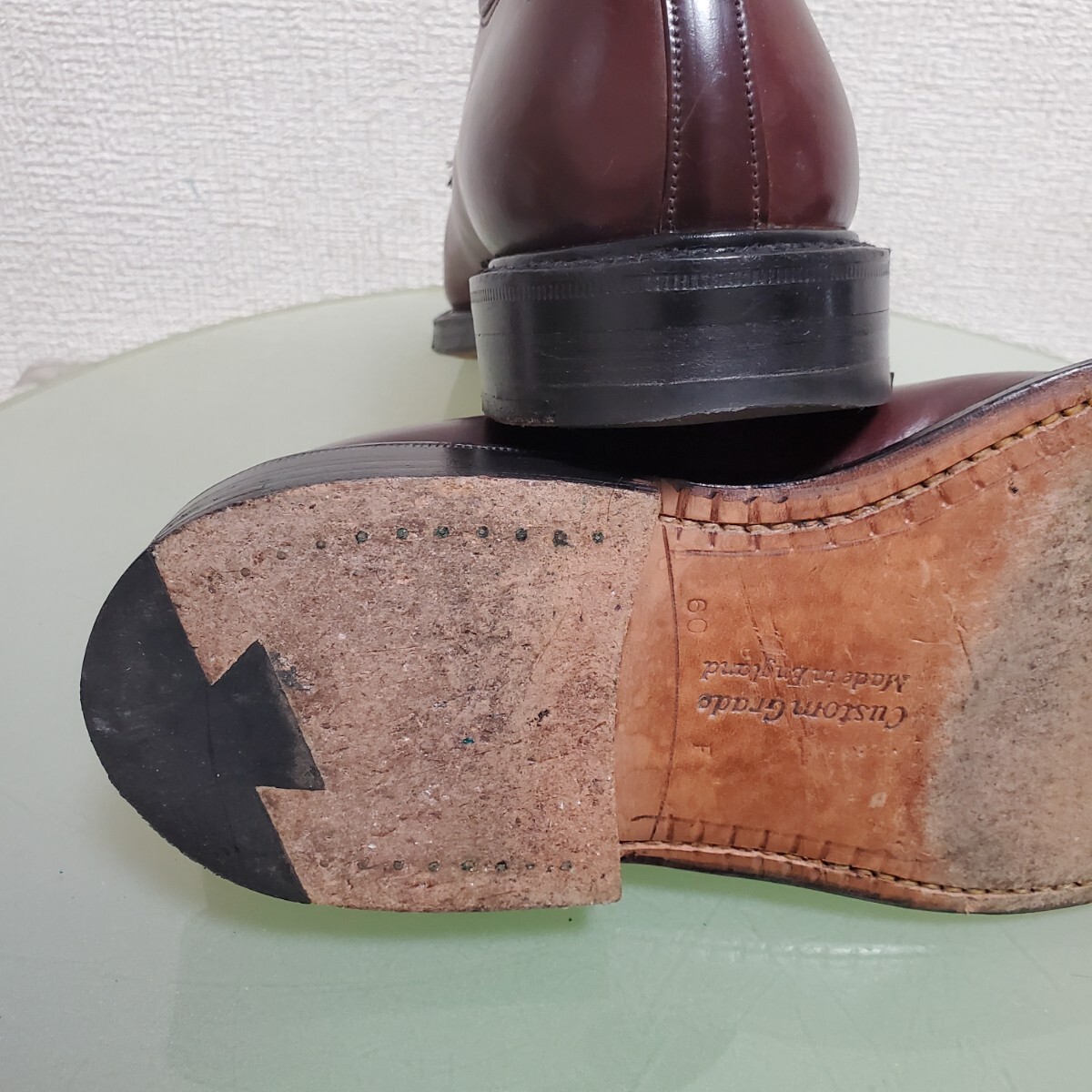 Church's チャーチ STRATTON ストラットン レザーシューズ ビジネスシューズ 60F 約25㎝ ダークブラウン 赤茶 イングランド製 三大都市_画像7