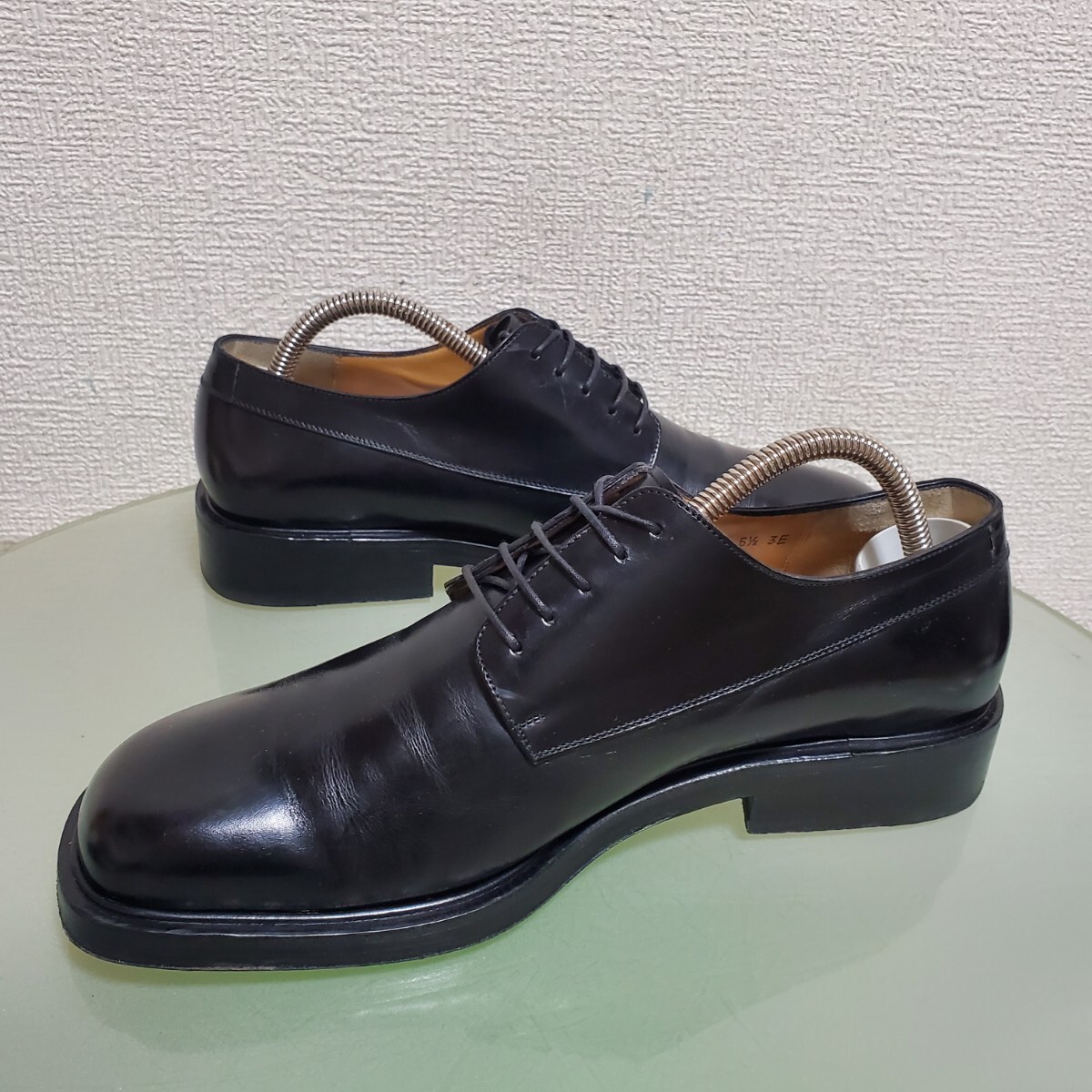 Salvatore Ferragamo サルヴァトーレフェラガモ レザーシューズ ビジネスシューズ 6.5 約25㎝ 3E ブラック イタリア製_画像4