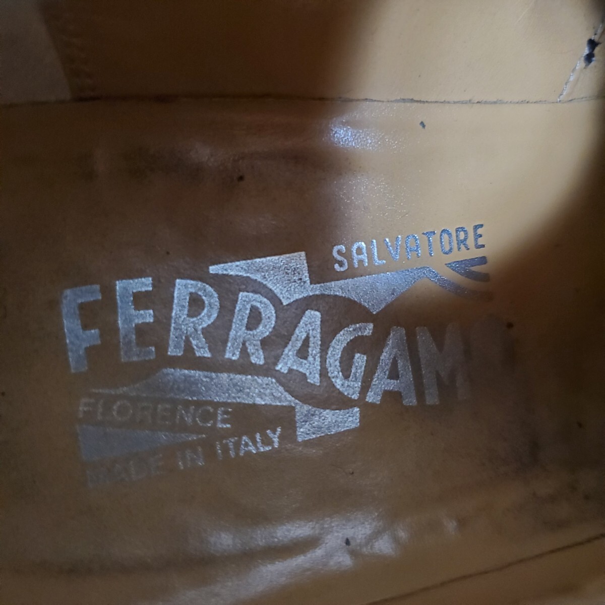 Salvatore Ferragamo サルヴァトーレフェラガモ レザーシューズ ビジネスシューズ 6.5 約25㎝ 3E ブラック イタリア製_画像6