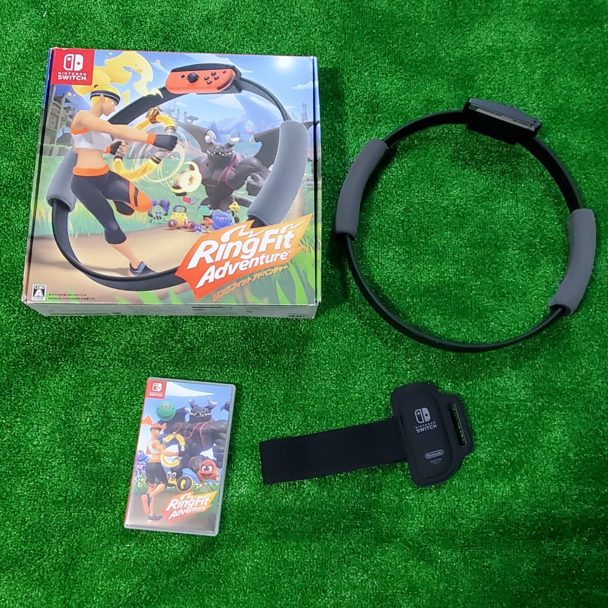 Nintendo Switch ニンテンドースイッチ ソフト リングフィットアドベンチャー 動作確認済み 人気ソフト レッグバンド リングコン 箱あり_画像1