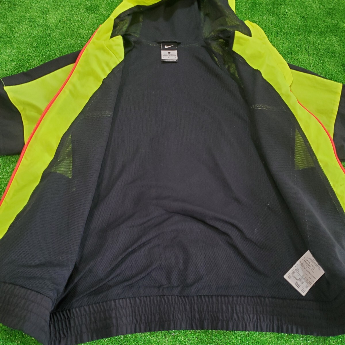 NIKE ナイキ MERCURIAL マーキュリアル セットアップ 上下セット L ブラック 蛍光イエロー ジャージ パンツ DRI-FIT 美品_画像3