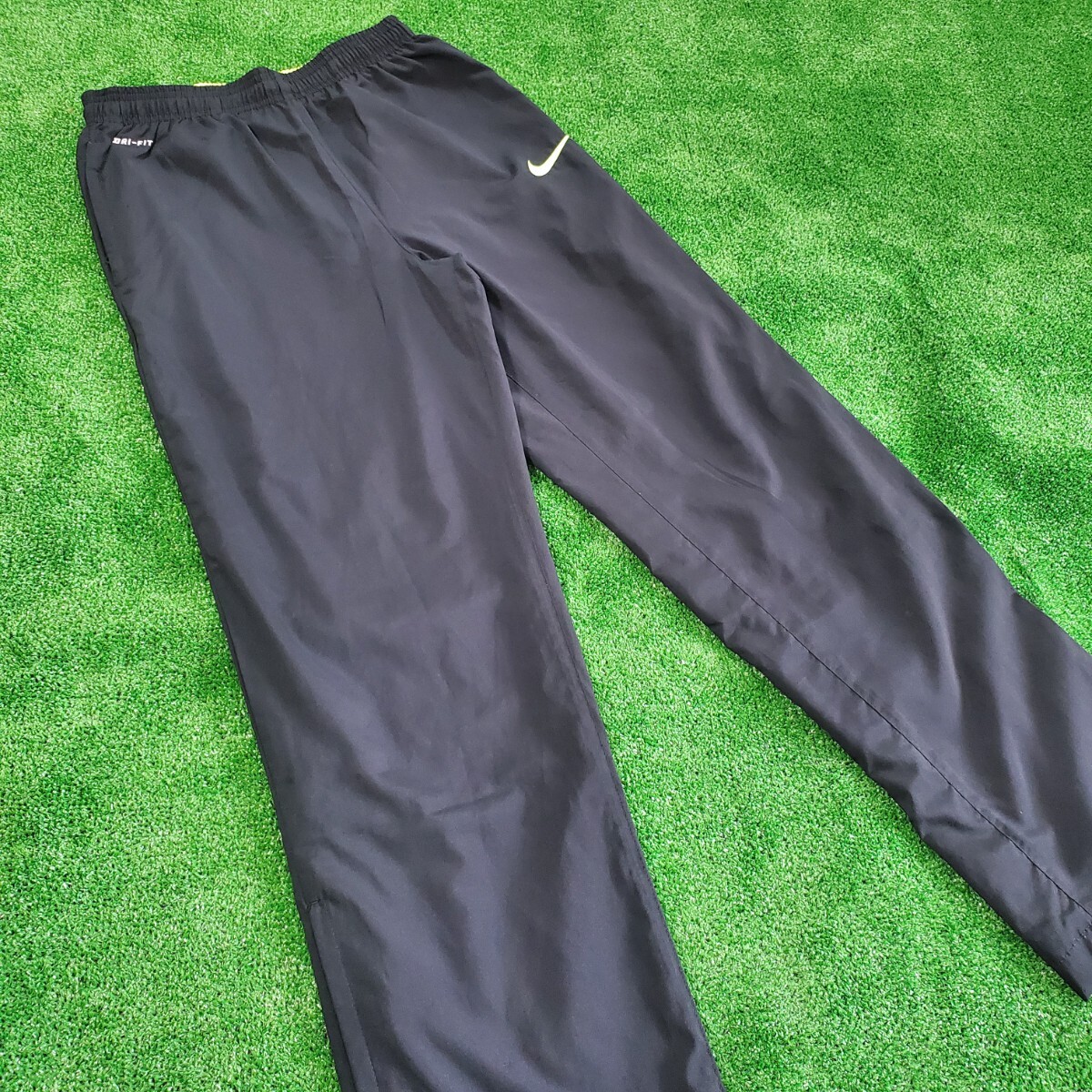 NIKE ナイキ MERCURIAL マーキュリアル セットアップ 上下セット L ブラック 蛍光イエロー ジャージ パンツ DRI-FIT 美品_画像7