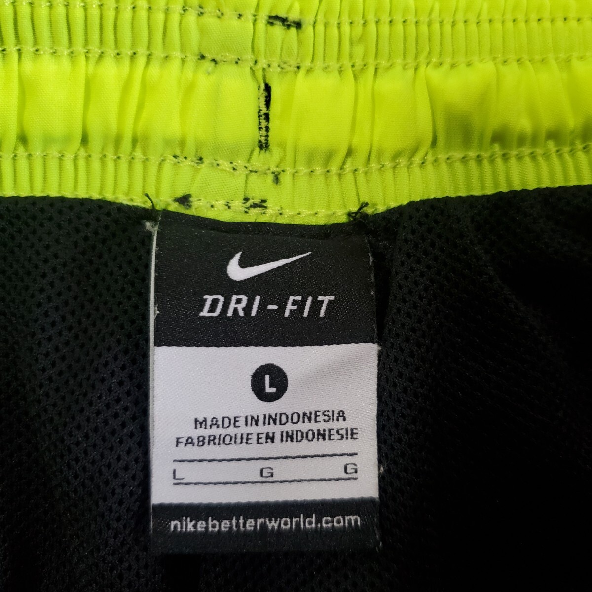 NIKE ナイキ MERCURIAL マーキュリアル セットアップ 上下セット L ブラック 蛍光イエロー ジャージ パンツ DRI-FIT 美品_画像10