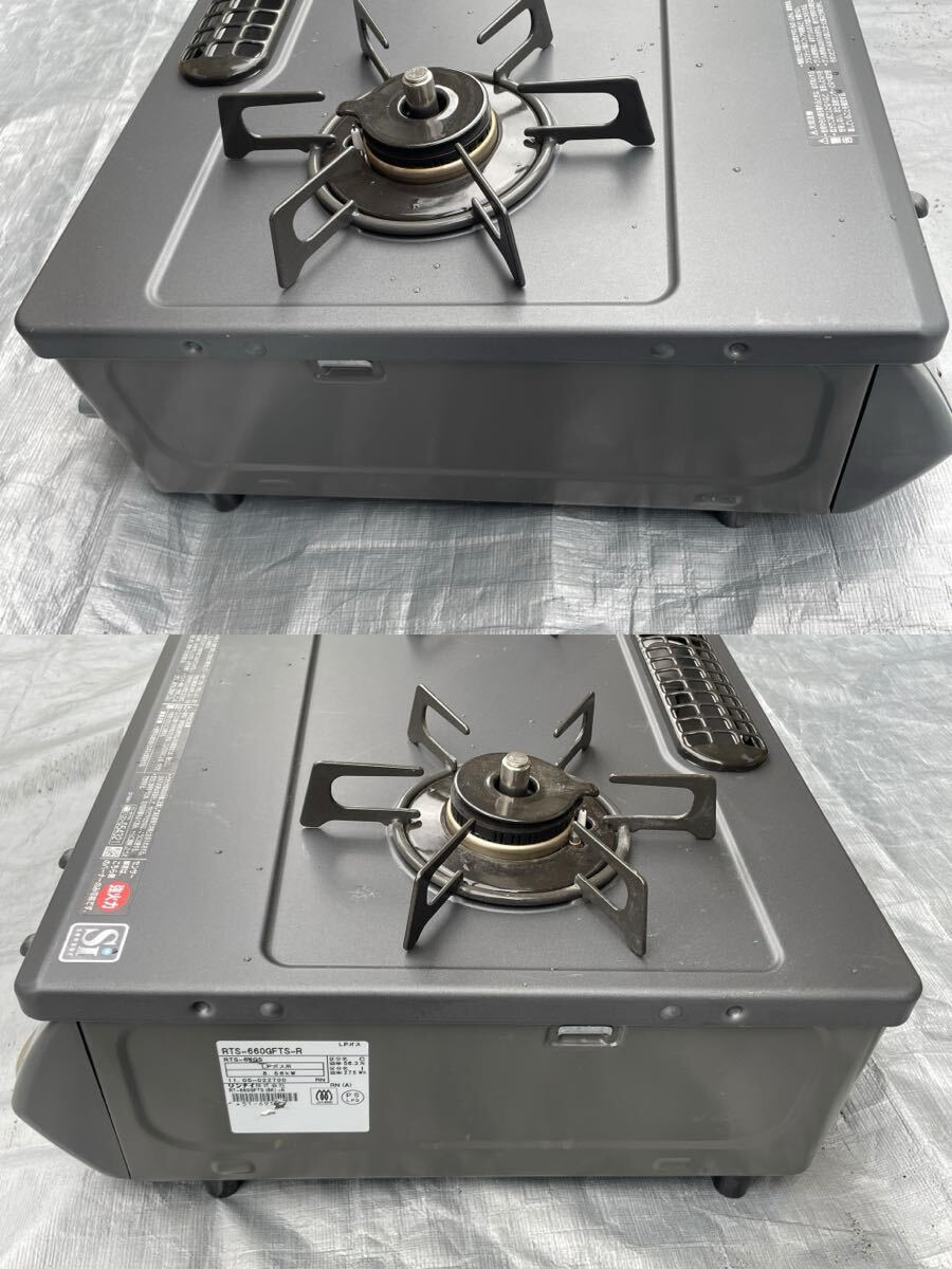  прекрасный товар Rinnai Rinnai LP газовая плитка 2011 год производства RTS-660GFTS-R рабочее состояние подтверждено / отправка 140 размер 