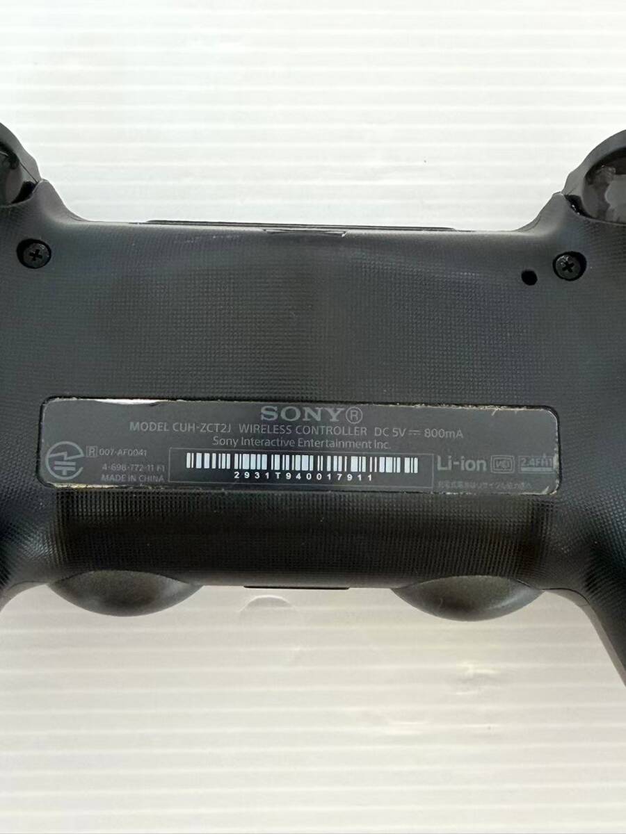 SONY PlayStation4 CUH-7200B プレイステーション4 ブラック ソニー PS4 コントローラ 通電のみ確認_画像9