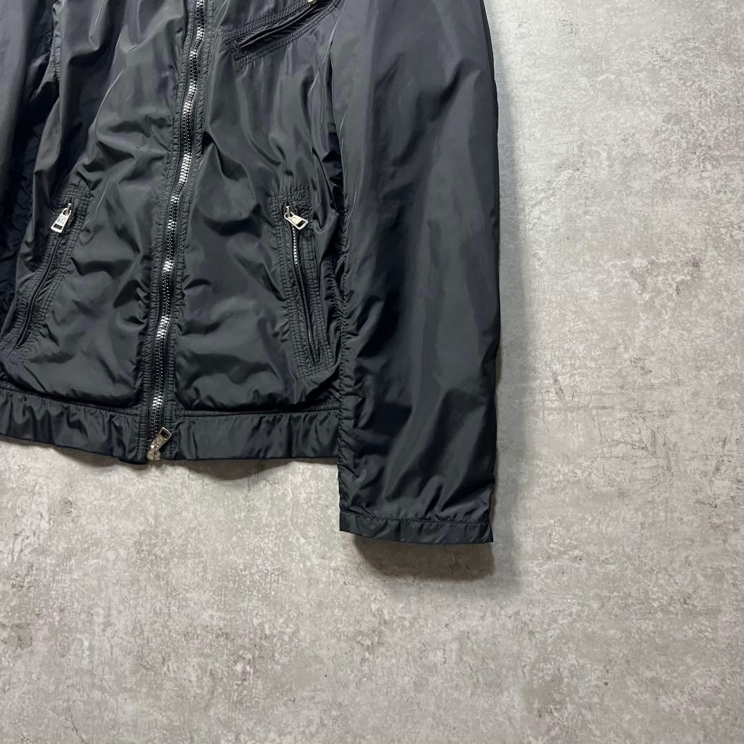 モンクレール　メンズ　ナイロンジャケット　サイズ1 ブラック　ロゴワッペン　美品_画像4