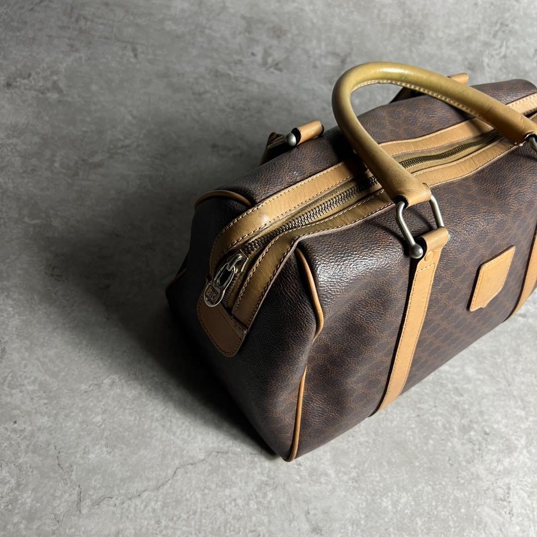 CELINE セリーヌ　ミニボストンバッグ　マカダム柄　希少_画像9