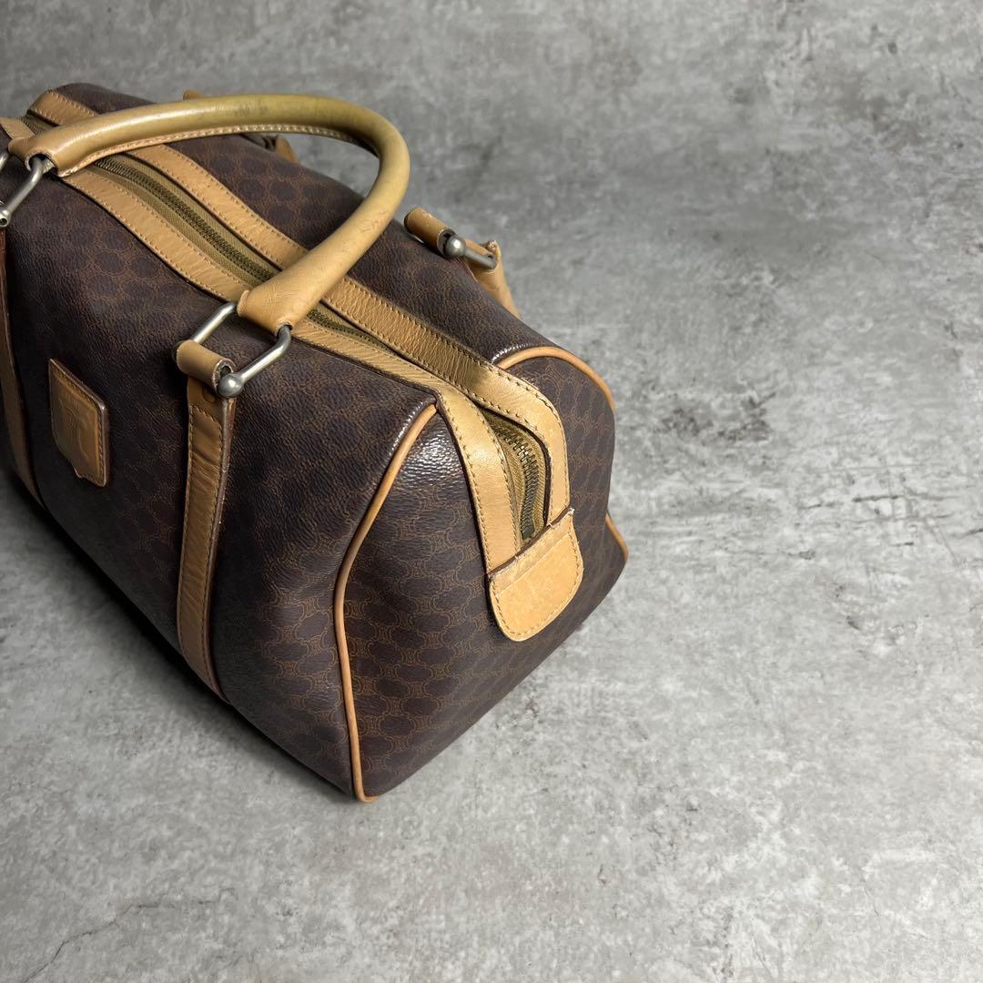 CELINE セリーヌ　ミニボストンバッグ　マカダム柄　希少_画像10