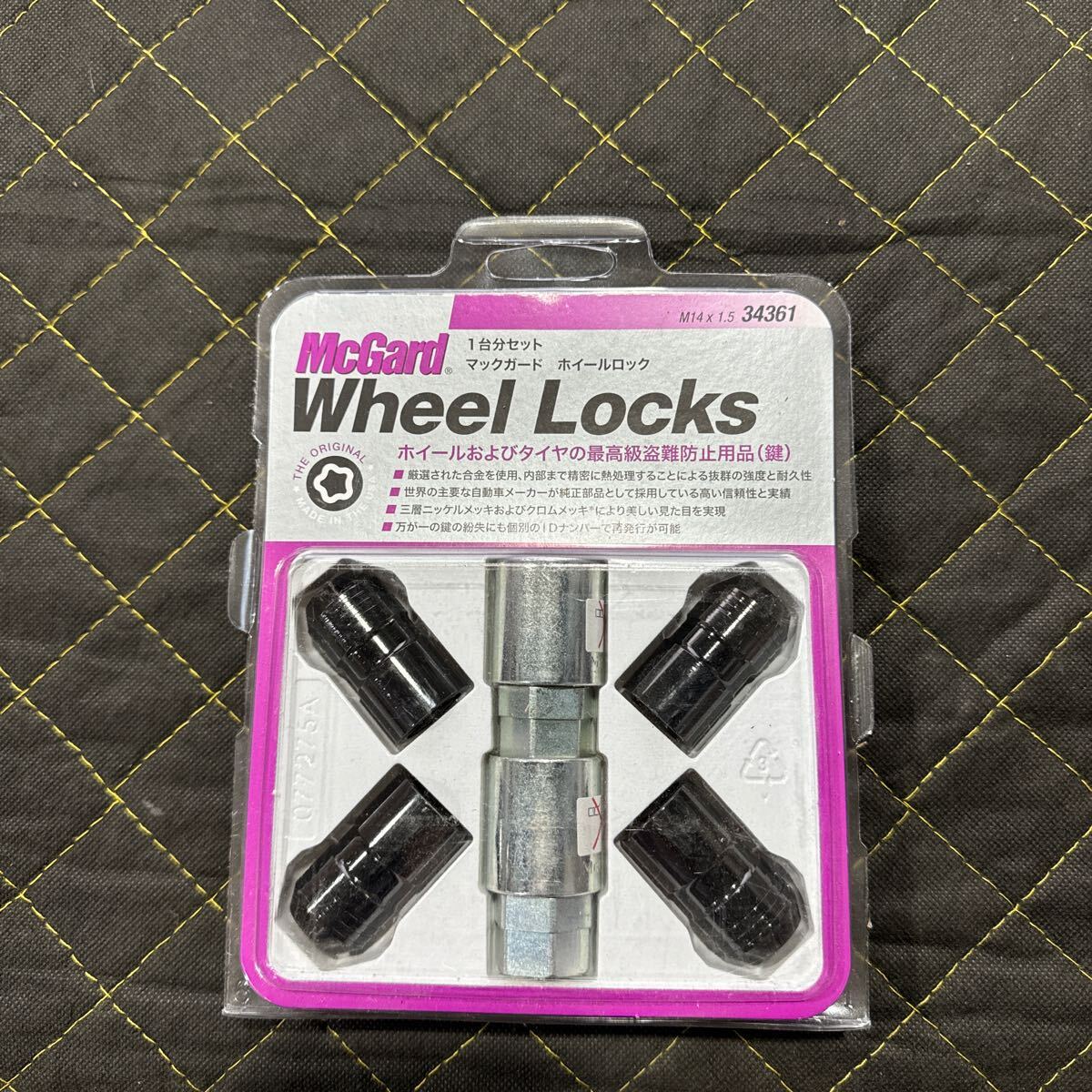 新品マックガード McGard 袋ナット ブラック M14×1.5 34361_画像1