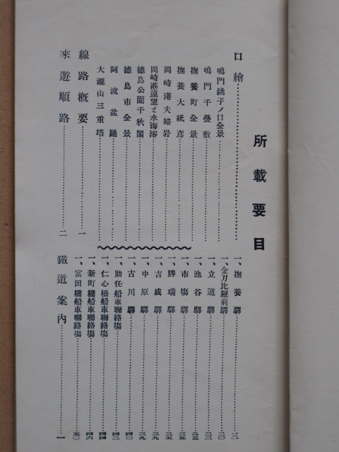 大正5年 地誌 旅行案内 小冊子 『 阿波電気軌道株式会社 線路案内 』計1点 非売品 新書版 同社刊 色刷り沿線図折込 徳島県 板野郡 撫養町_画像4