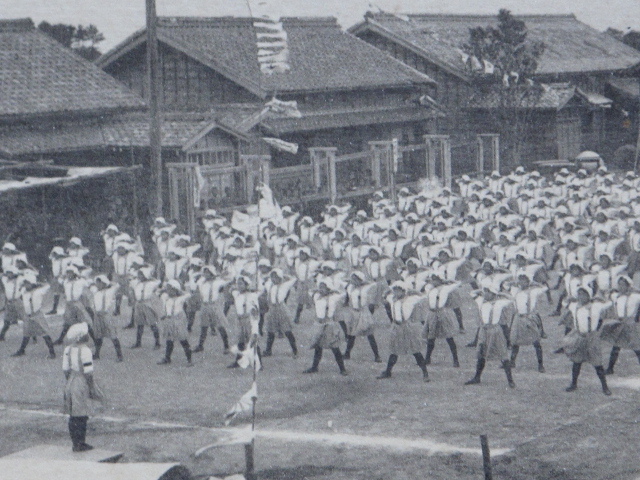 大正10年 学校 絵葉書 『 徳島県立 富岡高等女学校 第7回運動会 』計8点 未使用 那賀郡 富岡町 県立 富岡東高校 阿南市_画像9