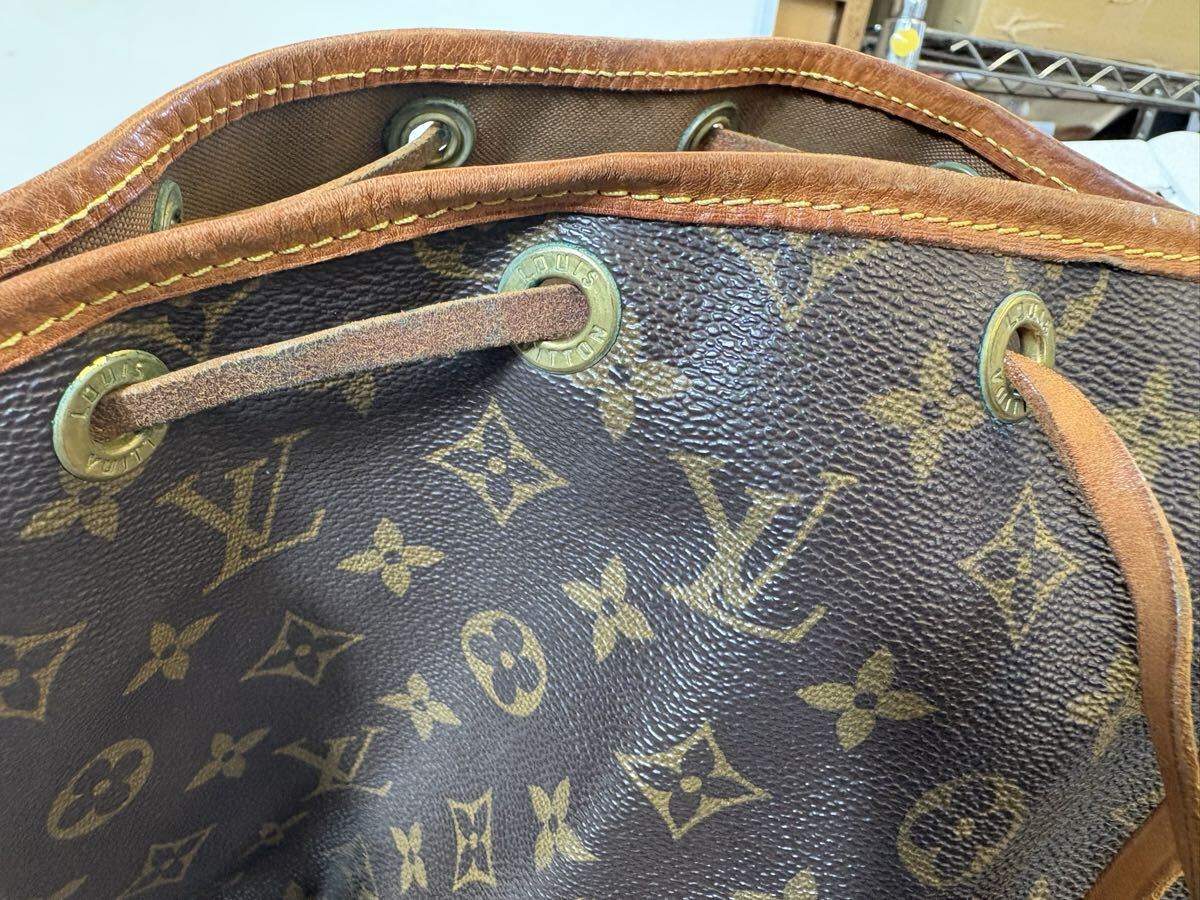 .709-034 LOUIS VUITTON монограмма noe сумка на плечо мешочек type Brown Louis Vuitton 