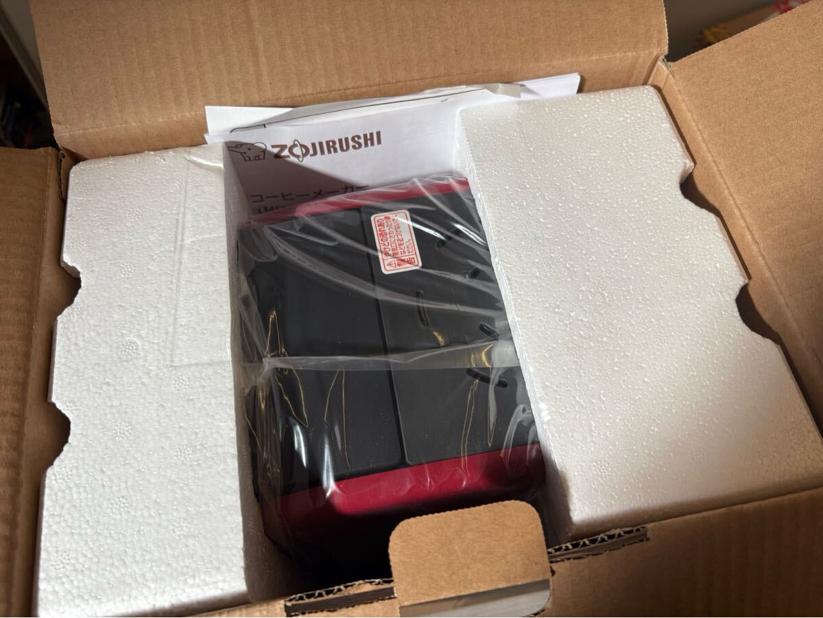 早708-154 ZOJIRUSHI 珈琲通 コーヒーメーカー EC-KT50 レッド 象印 ステンレスサーバー 真空2重瓶 まほうびん_画像2