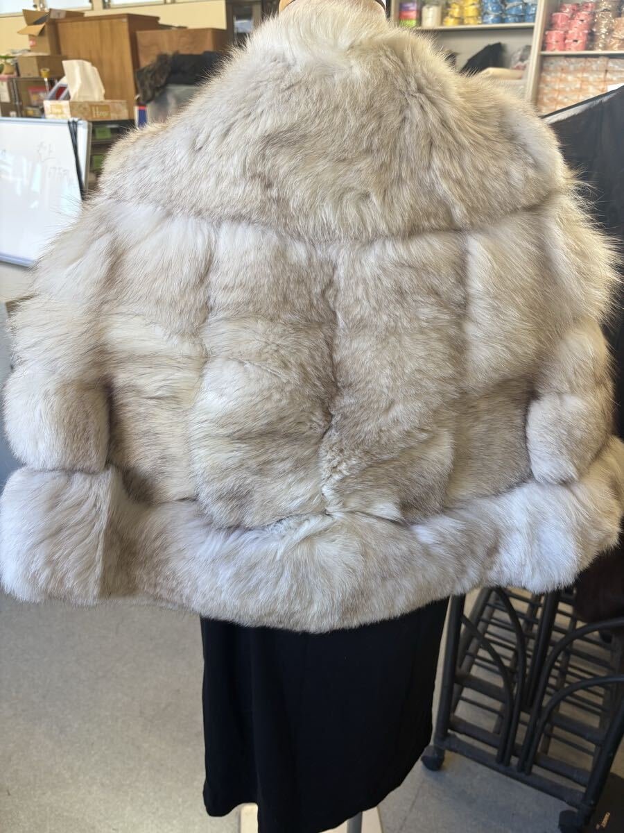 上709-136 毛皮 ショール BLUMS VOGUE リアルファー お呼ばれ_画像3