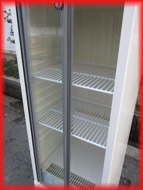 冷蔵ショーケース 中古美品 スライド扉 137L ホシザキ SSB-48CT2 485×450×1410mm 2017年製 送料無料 ビール冷蔵 厨房機器_画像3