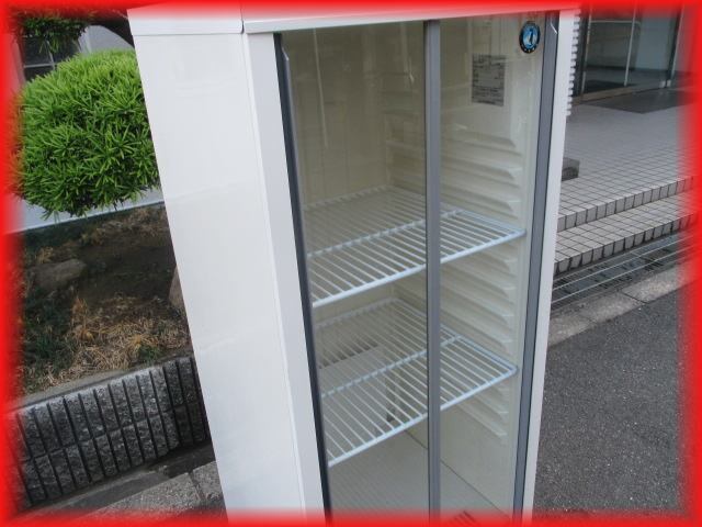 冷蔵ショーケース 中古美品 スライド扉 137L ホシザキ SSB-48CT2 485×450×1410mm 2017年製 送料無料 ビール冷蔵 厨房機器_画像2