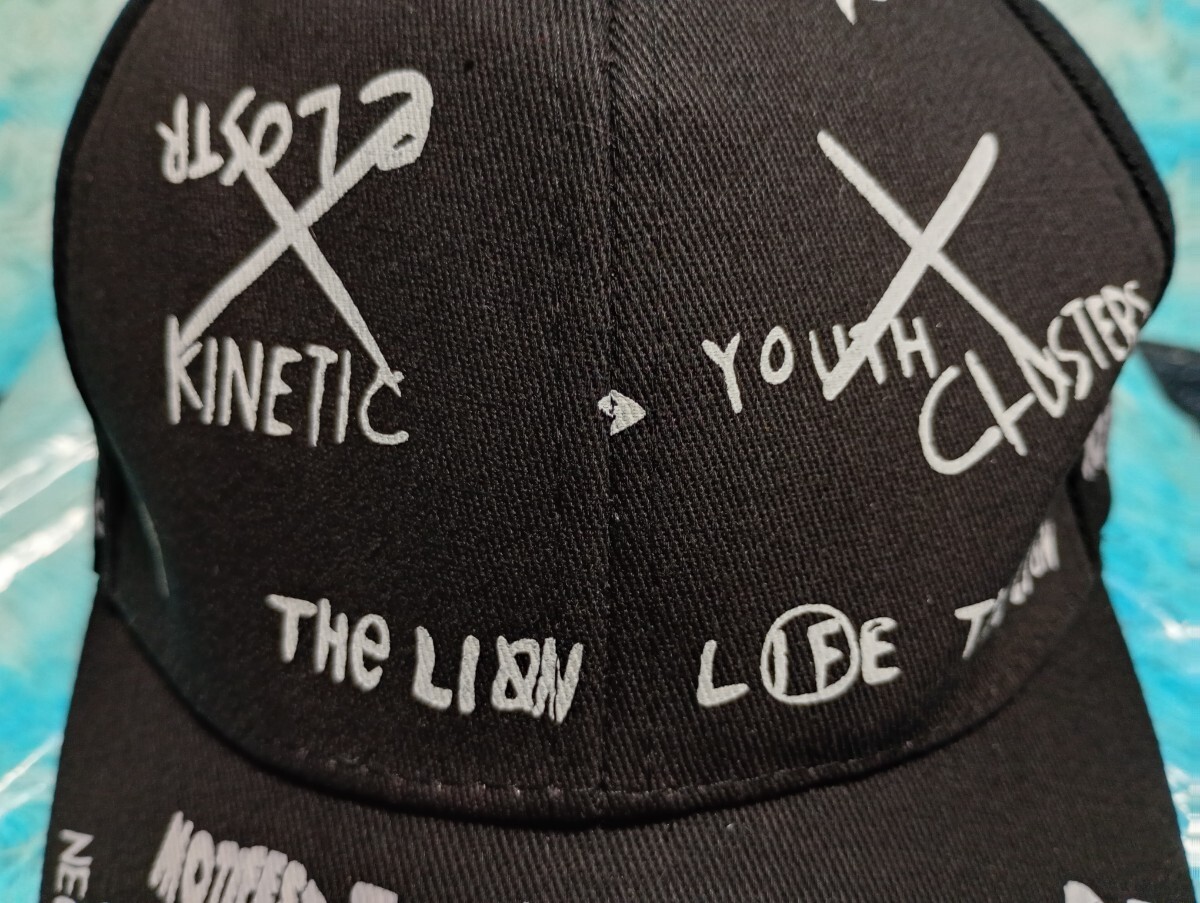 ☆新品「落書き/レタープリント　黒』帽子/キャップ_画像2