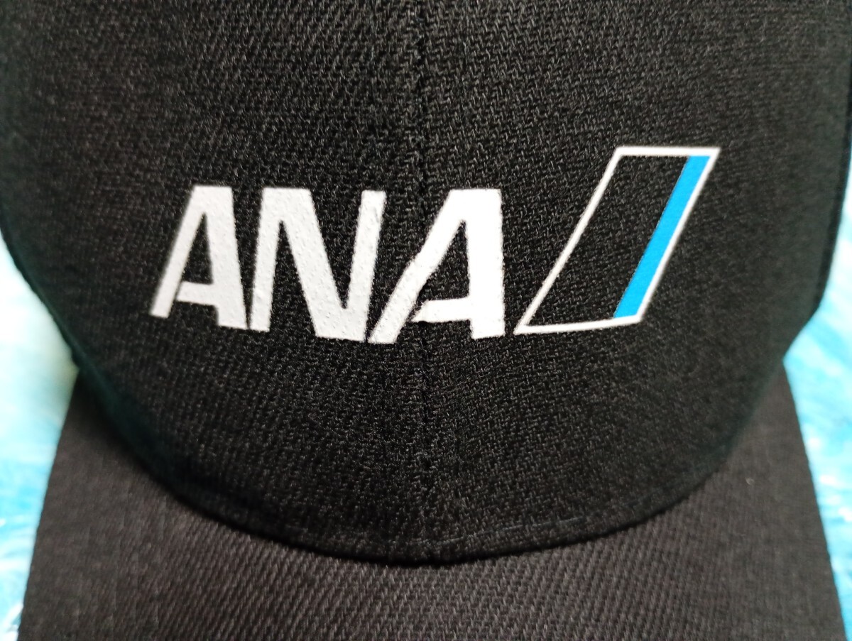 ☆新品「ANA/All Nippon Airways全日本空輸 黒」帽子/キャップ 検:航空会社/飛行機/ジェット機_画像2