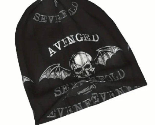 ☆新品「アヴェンジド・セヴンフォールド インスパイア ヘヴィメタル black」ビーニー/帽子/ワッチキャップ_画像2