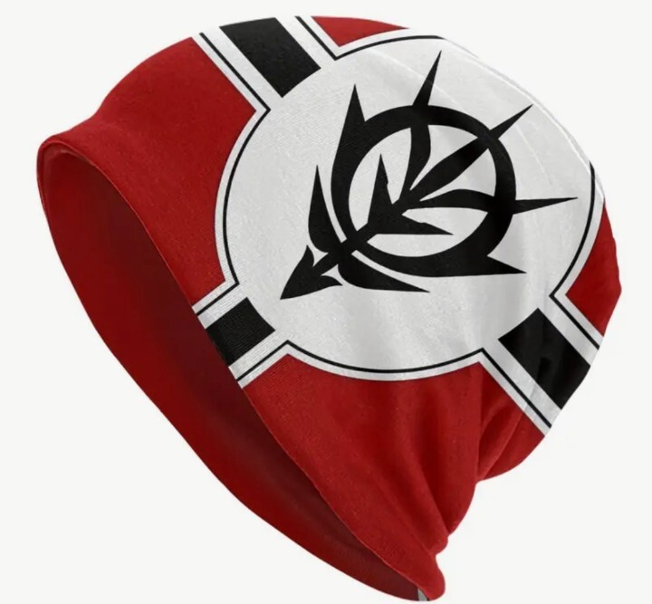 ☆新品「ZEONジオン公国旗/フラッグ」ビーニー/帽子　検:ガンダム/シャア_画像1