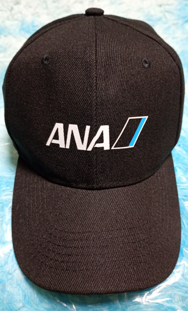 ☆新品「ANA/All Nippon Airways全日本空輸 黒」帽子/キャップ 検:航空会社/飛行機/ジェット機_画像1