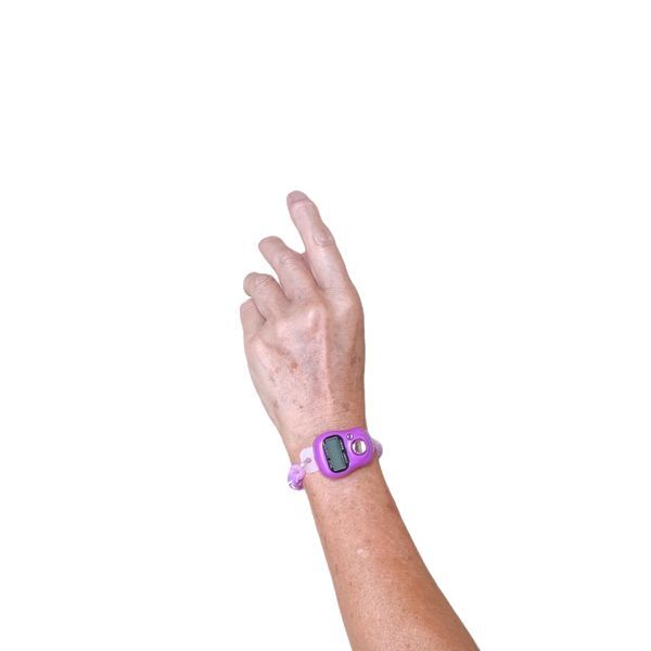 11-19　サマーセール中！　スコアカウンター　色：イエロー「P」　ハンドメイド・・・ブレスレットタイプ　デジタル表示　_画像4