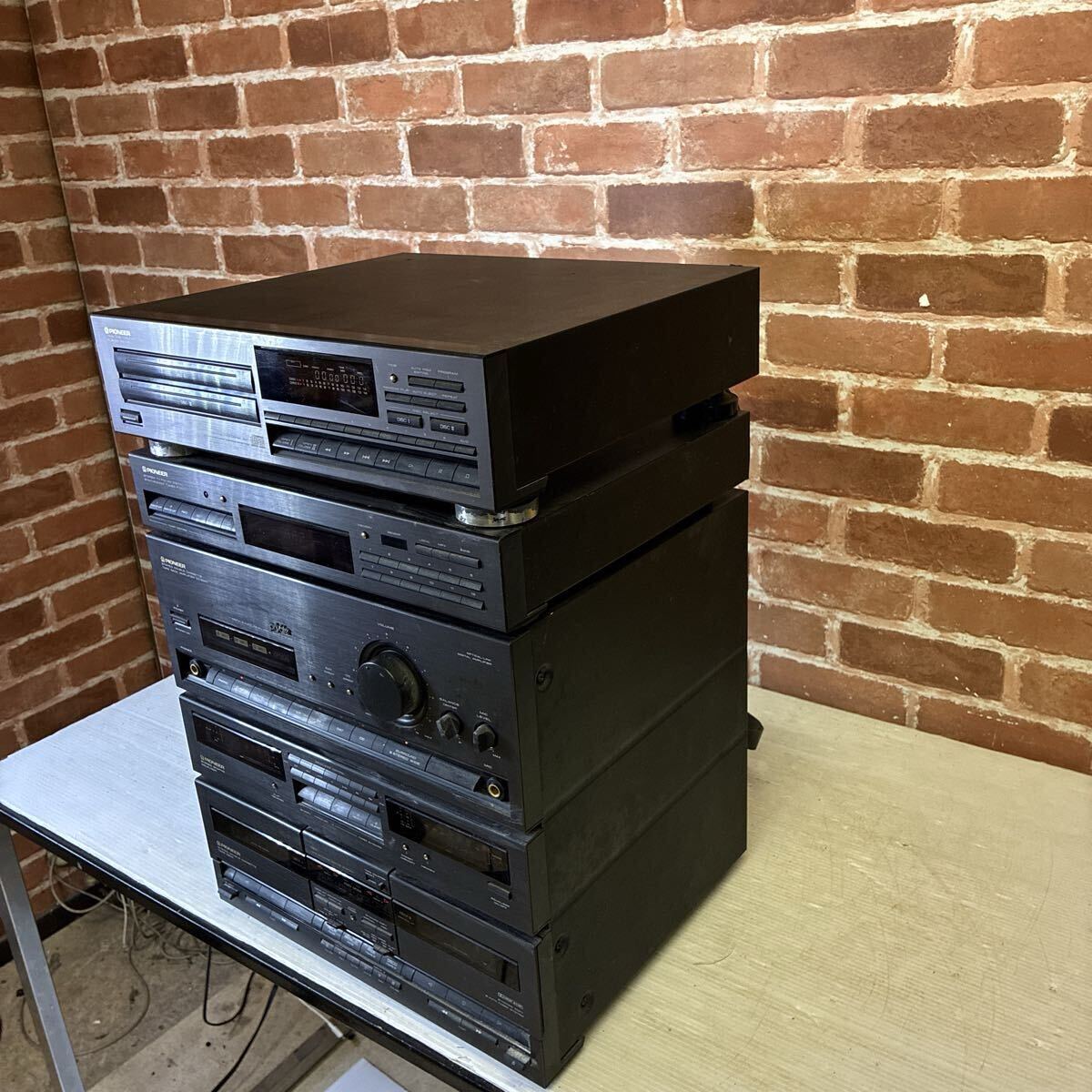 【ジャンク品】パイオニア PIONEER システムコンポ スピーカーなし PD-Z93T/DC-Z93V/DC-Z93V 通電確認済 重量約15.4kg_画像4