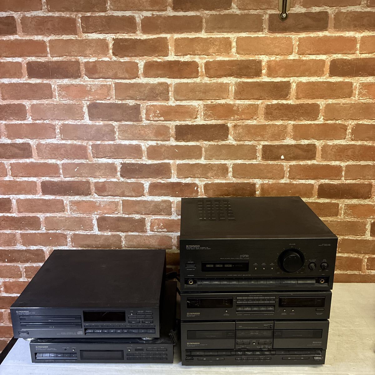 【ジャンク品】パイオニア PIONEER システムコンポ スピーカーなし PD-Z93T/DC-Z93V/DC-Z93V 通電確認済 重量約15.4kg_画像9