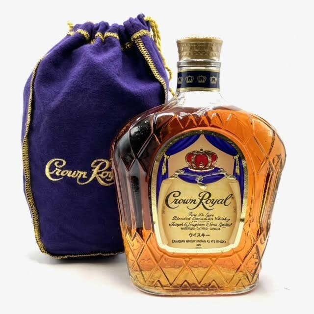 .1[ не . штекер ]Crown Royal Fine De Luxe Canadian виски 750ml 40% сумка для хранения имеется Crown royal штраф Deluxe старый sake 