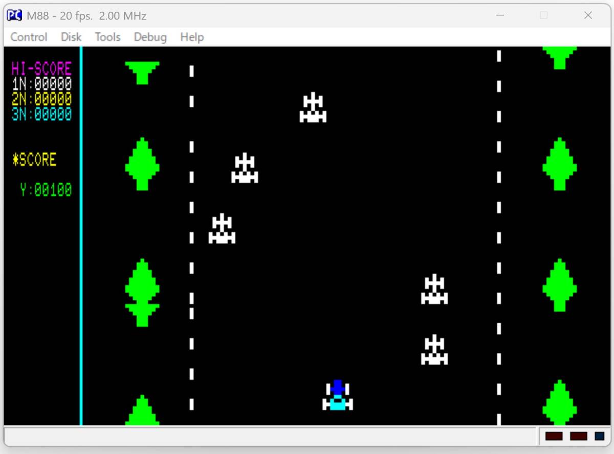 カーレース (九十九電機) [PC-8001 TAPE テープ版] 箱あり説ナシ PC80 PC8001 PC-80 PC-8801 PC88 PC8801 PC-88 ツクモ電機 TSUKUMO_画像1