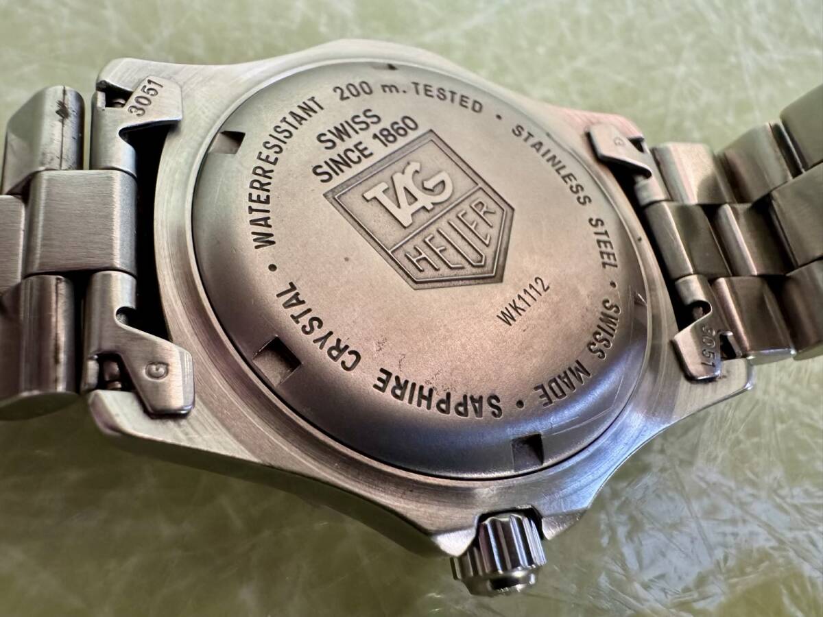 タグホイヤー WK1112 プロフェッショナル 200m クォーツ TAG HEUER professional スイス製 腕時計 メンズ ダイバーウォッチ「訳あり品」_画像2