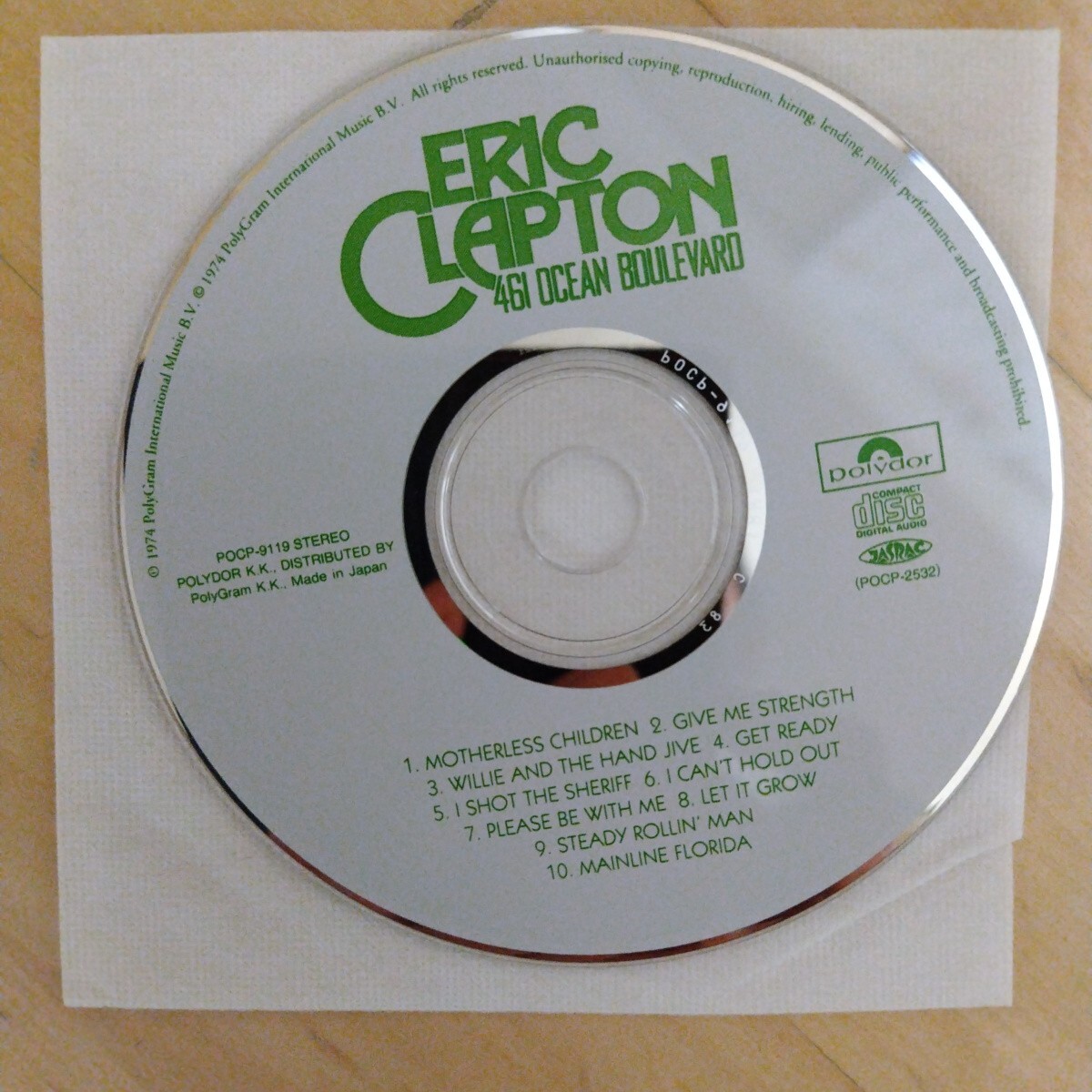 461 オーシャン・ブルーヴァード / エリック・クラプトン 紙ジャケCD_画像4